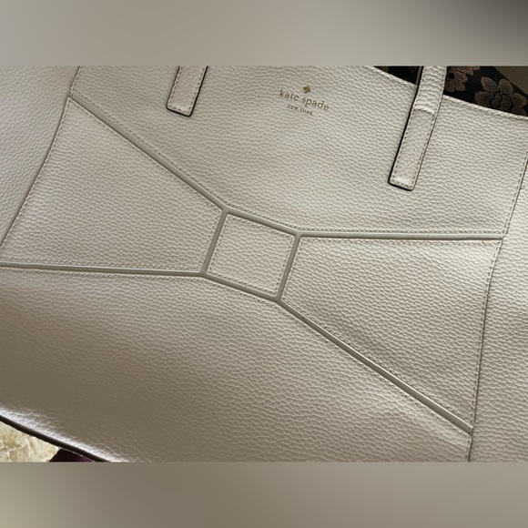 Kate Spade ♠️ White Leather Tote Bag - Picture 8 of 8